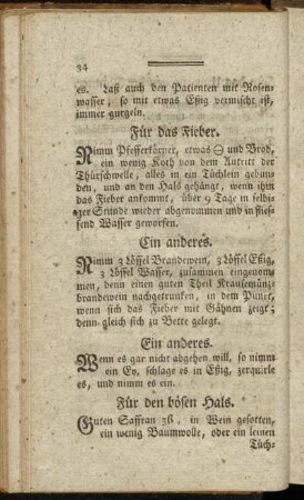Für den bösen Hals