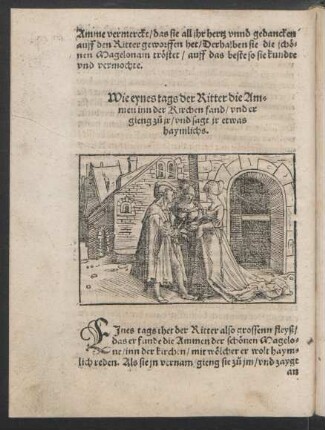 Wie eynes tags der Ritter die Ammen inn der Kirchen fand ...