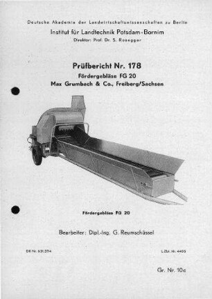 Fördergebläse FG 20