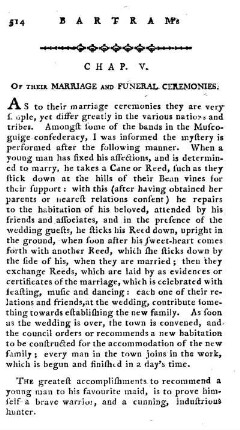 CHAP. V.: Marriages and funeral rites...