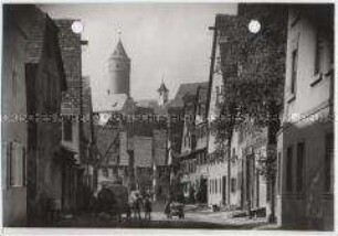 Dinkelsbühl, Untere Schmiedegasse und Grüner Turm