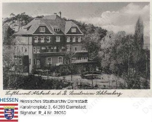 Alsbach an der Bergstraße, Sanatorium Schlossberg / Außenansicht