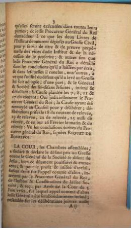 Arrest De La Cour Du Parlement De Toulouse : Du 26 Février 1763. Extrait des Registres du Parlement