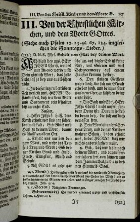 III. Von der Christlichen Kirchen, und dem Worte Gottes