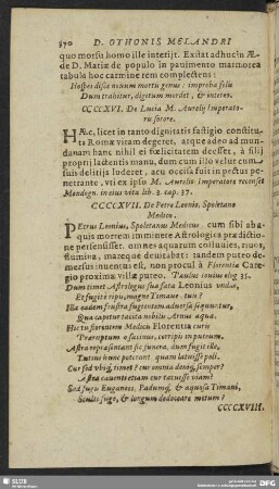 CCCCXVI. De Lucia M. Aurelii Imperatoris sorore