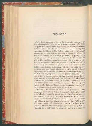 "Rivadavia"
