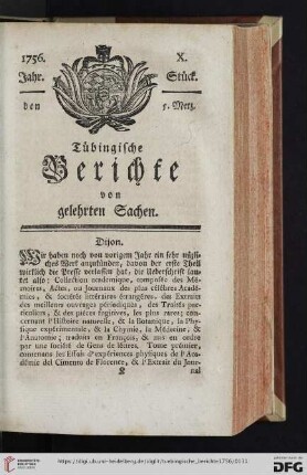 [X.-XIV. Stück] (Merz 1756)