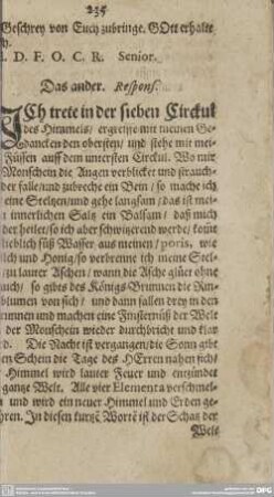 Das ander. Respons.