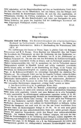 599-604, V. Besprechungen