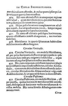 Circulus Positionis.