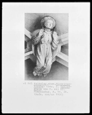 Schlussstein mit dem heiligen Franziskus