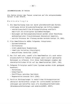 Zusammenfassung in Thesen