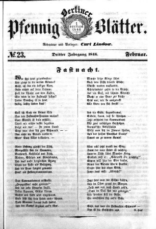No. 23, Februar