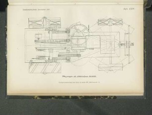 Tafel XXV. Pflugwagen mit elektrischem Antrieb.