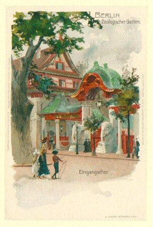 Berlin. Zoologischer Garten. Eingangstor.