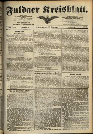 Ausgabe vom Donnerstag, den 25. November 1909.