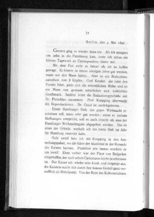 Berlin, den 4. Mai 1896