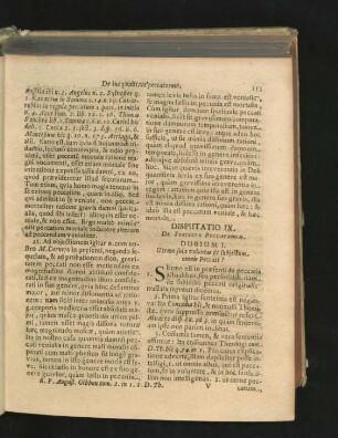 Disputatio IX. De Subiecto Peccatorum.