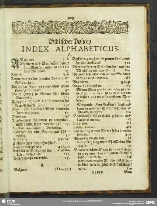 Index Alphabeticus
