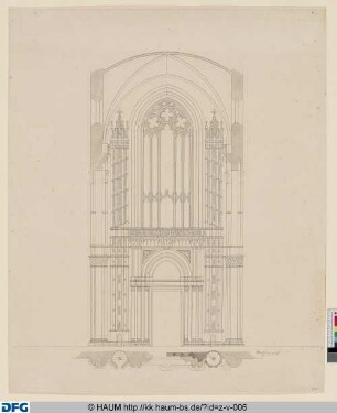 Entwurf für Fassade des Doms zu Florenz, Innenseite