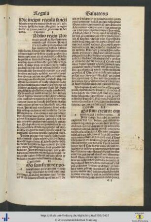 Regula sancti salvatoris