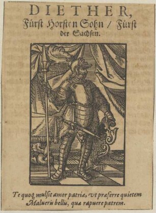 Bildnis des Diether, Fürst der Sachsen