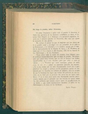 No haga la prueba, señor Unamuno