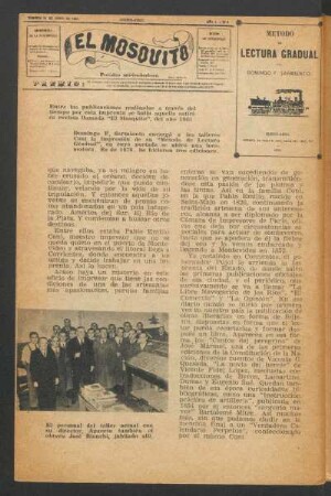 "El Mosquito" - periódico satírico-burlesco