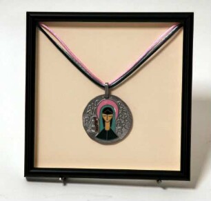 Kanadische Medaille mit Darstellung der Heiligen Barbara