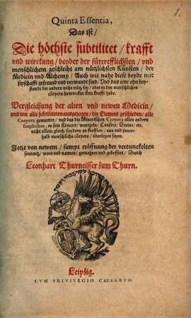 Quinta essentia
