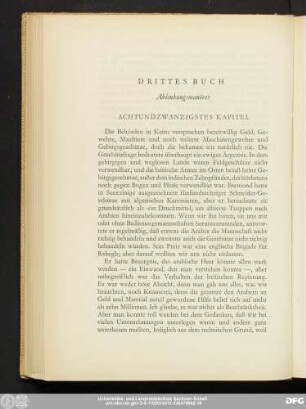 Achtundzwanzigstes Kapitel