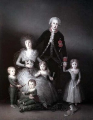 Der Herzog von Osuna mit seiner Familie