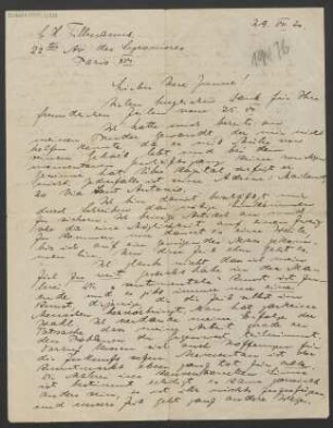 Brief an Otto Junne : 29.07.1930