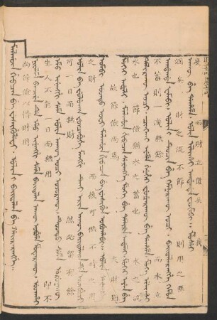 Malhûn hebcan be wesihulefi. ulin i baitalan be hairarangge = 尚節儉以惜財用