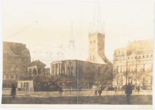 Markt, Lübeck: Ansicht nach Südwesten Richtung Petrikirche, Nachkriegszeit
