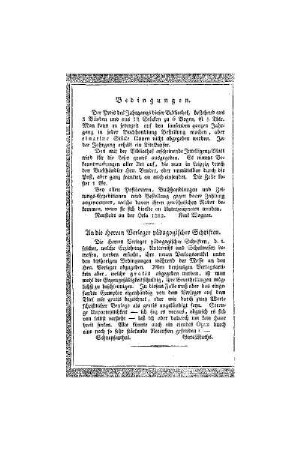 An die Herrn Verleger pädagogischer Schriften