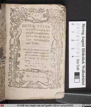 [Titelblatt zu Description philosophale de la nature.]