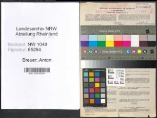 Entnazifizierung Anton Breuer , geb. 10.09.1890 (Foerster)