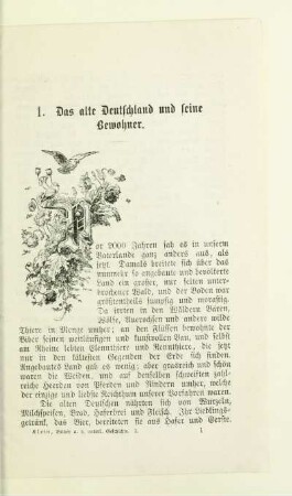 1. Das alte Deutschland und seine Bewohner