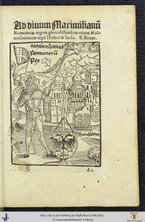 Ad divum Maximilianum Romanorum regem … - Epilogus Regum circa Hierosolymam coversantium.