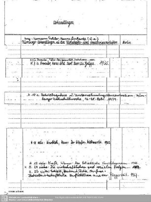 Abhandlungen Wirtschafts- und Sozialwissenschaften