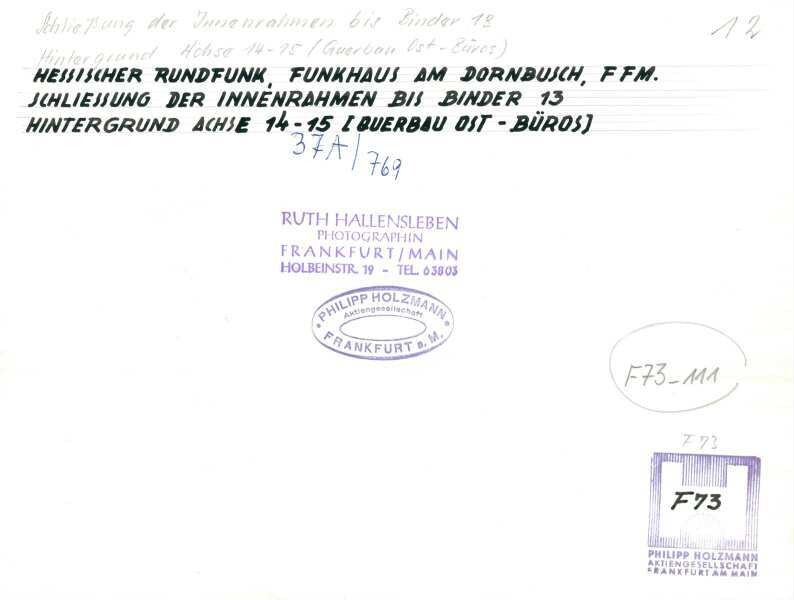 Kongresshalle (heute Hessischer Rundfunk) - Am Dornbusch, Frankfurt am Main, 1949-1953