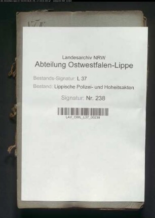 Errichtung eines Landgestüts