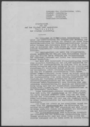 Aichelberg (Aichwald): Pfarrbericht 1944