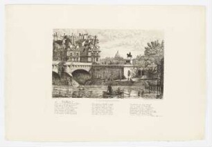 Les vielles maisons du Pont Neuf, Blatt 25 der Folge "Radierungen von Alfred Taiée"