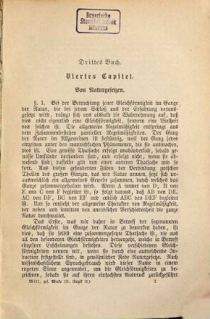 John Stuart Mill's Gesammelte Werke, 3. System der deductiven und inductiven Logik ; Band 2