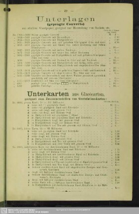 Unterlagen (geprägte Couverts)