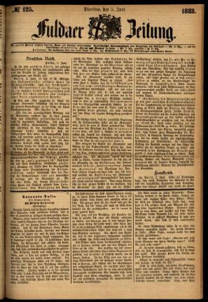 Ausgabe vom Dienstag, den 05. Juni 1883.