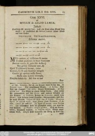 Ode XXVI. ad Musam de Aelio Lamia.