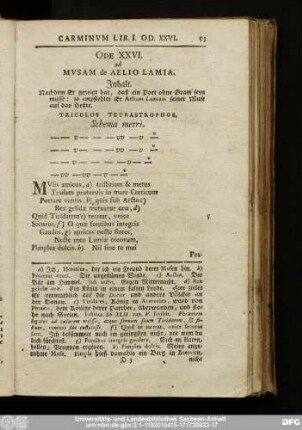 Ode XXVI. ad Musam de Aelio Lamia.
